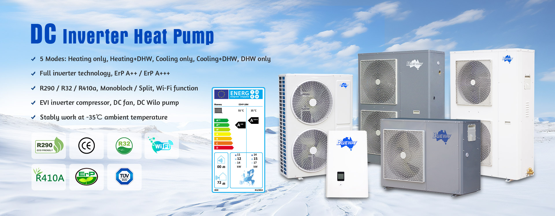 Heizung Cooling Wäermepompel Factory